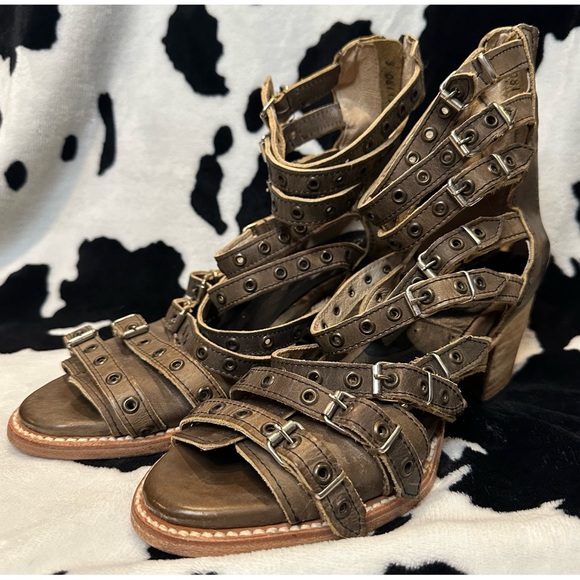 Freebird By Steven Women’s Cassandra Heeled Sandals Size 9 - Grey - Picture 5 of 9